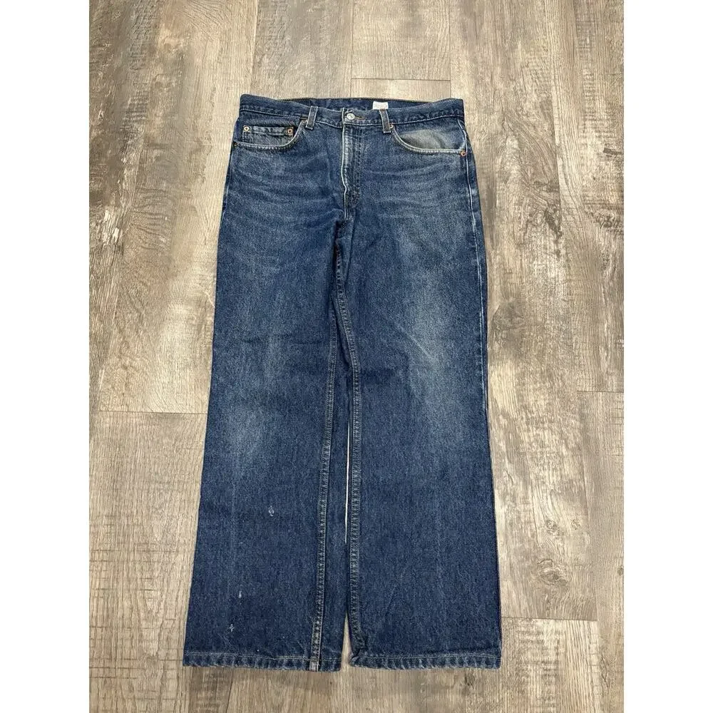 Vintage Y2K Levi's 517 Boot Cut Jeans Men’s 34x30 Dark Wash Blue Denim Colombia